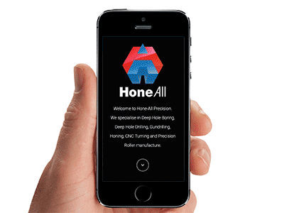 Hone-All Precision Limited smartphone website design and development