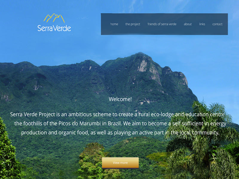 Serra-Verde Brazilian Rain Forest Project Responsive Website